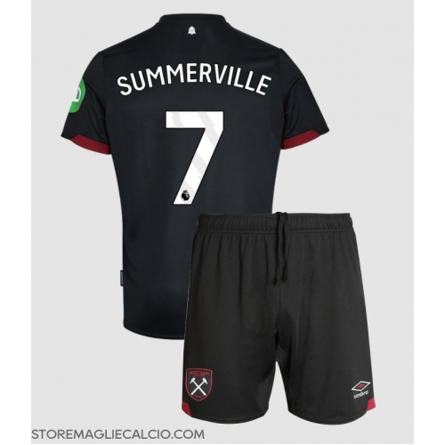 West Ham United Crysencio Summerville #7 Maglia Gara Trasferta Repliche 2024-25 Bambino Maniche Corte West Ham United Crysencio Summerville #7 Maglia Gara Trasferta Repliche 2024-25 Bambino Maniche Corte